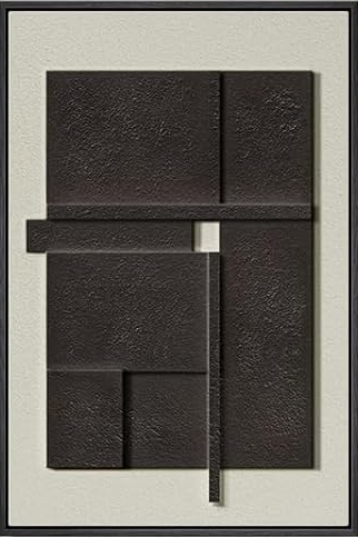 Large 3D Textured Framed - Abstract Wall Art