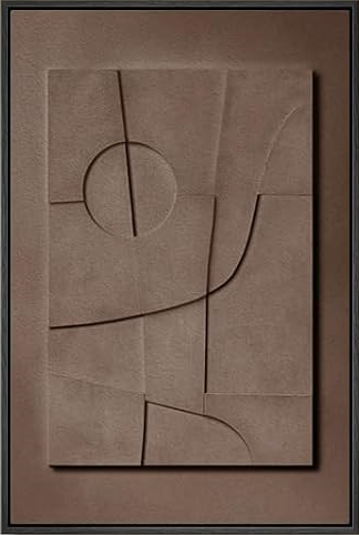 Large 3D Textured Framed - Abstract Wall Art