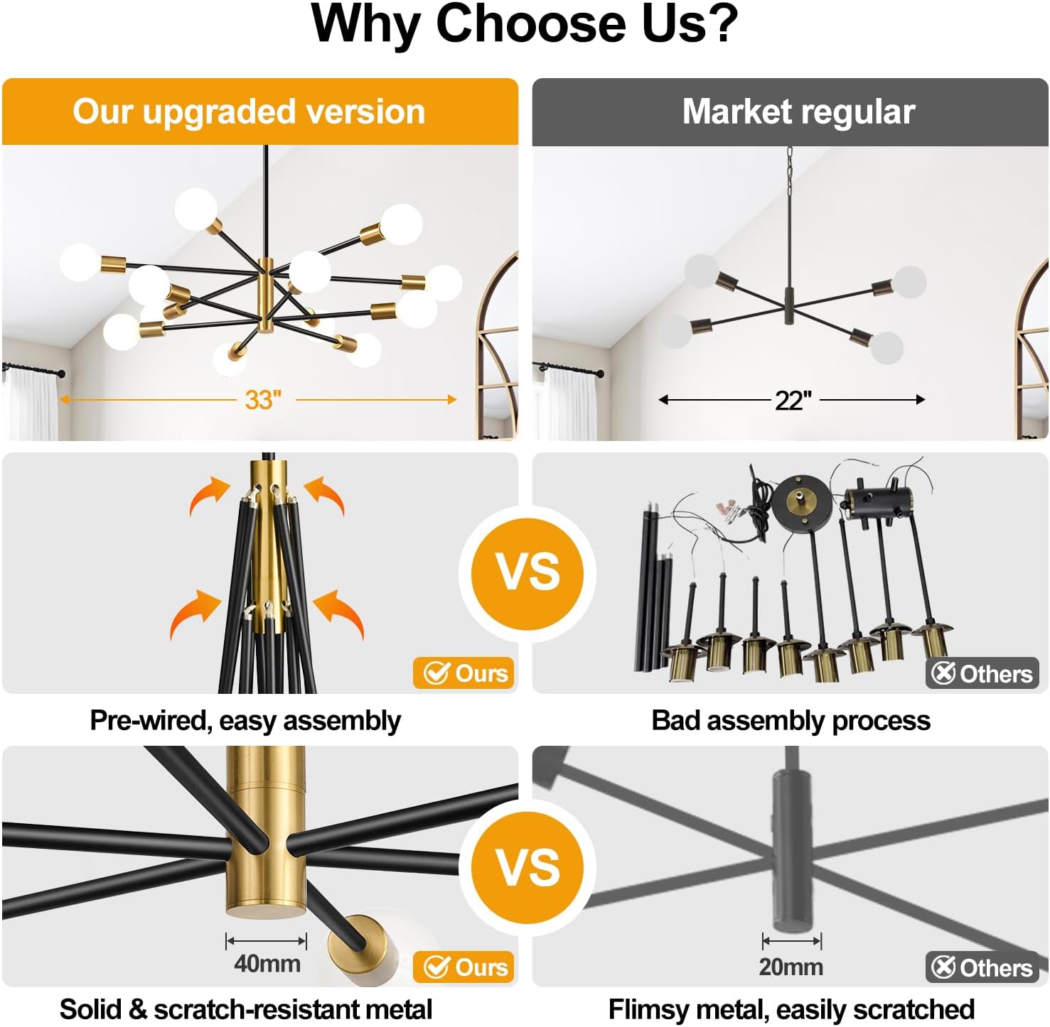 Modern constellation chandelier (3 colors)