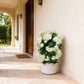 Faux Hydrangea Tree – 30 Inch Hydrangea Tree Artificial with White Flowers, UV Resistant