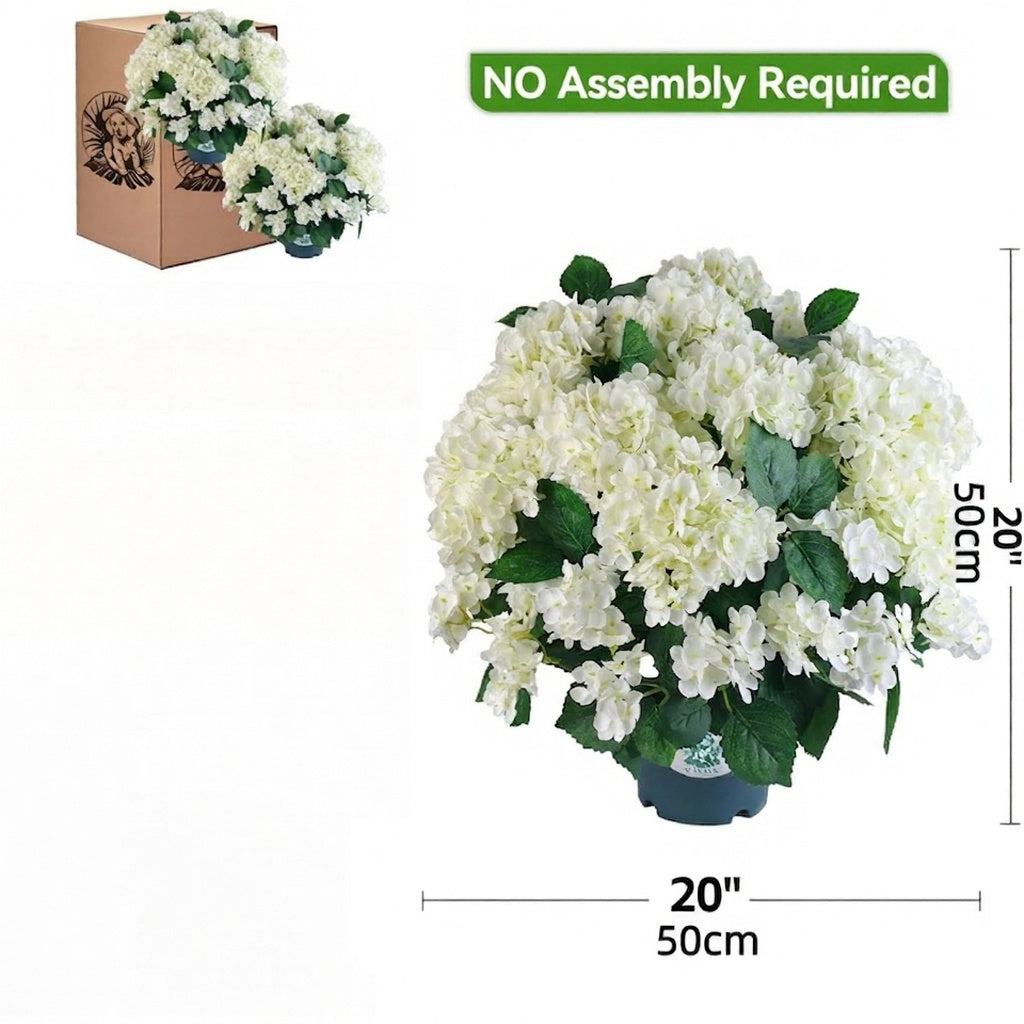 Artificial hydrangea plant