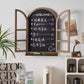 American Country Retro Old Fake Window Blackboard
