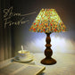 American Style Retro Wood Grain Table Lamp