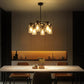 Black modern glass chandelier