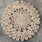 Natural jute cotton thread placemat handmade woven