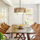 Rattan Double Layer chandelier - American Farmhouse