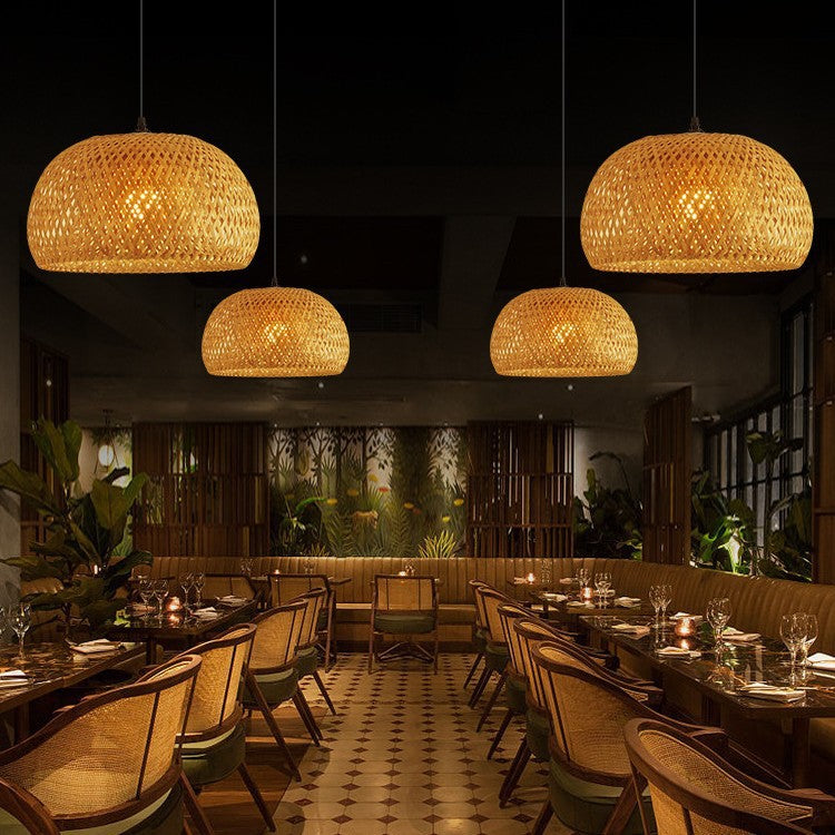 Bamboo Art Chandelier Zen, Creative Japanese Lampshade