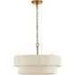 20” Hand Woven Rattan Chandelier Boho Pendant Light Adjustable Coastal Pendant Light for Kitchen Island Dining Living Room, White