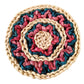 Natural jute cotton thread placemat handmade woven