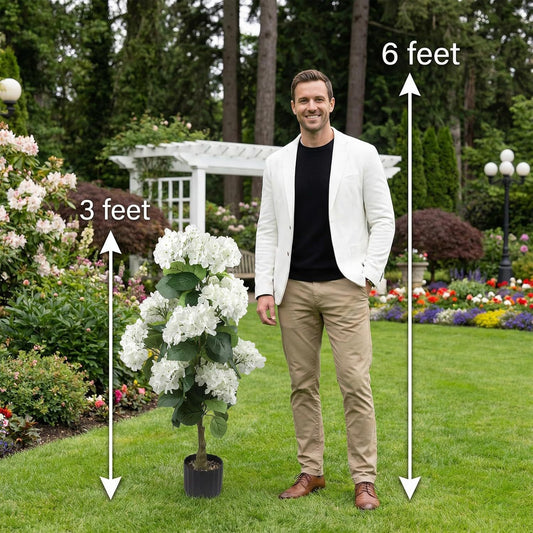 Artificial Hydrangea Trees potted - 2 pieces
