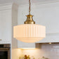 Vintage Style Milk Glass Pendant Light Fixture