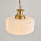 Vintage Style Milk Glass Pendant Light Fixture
