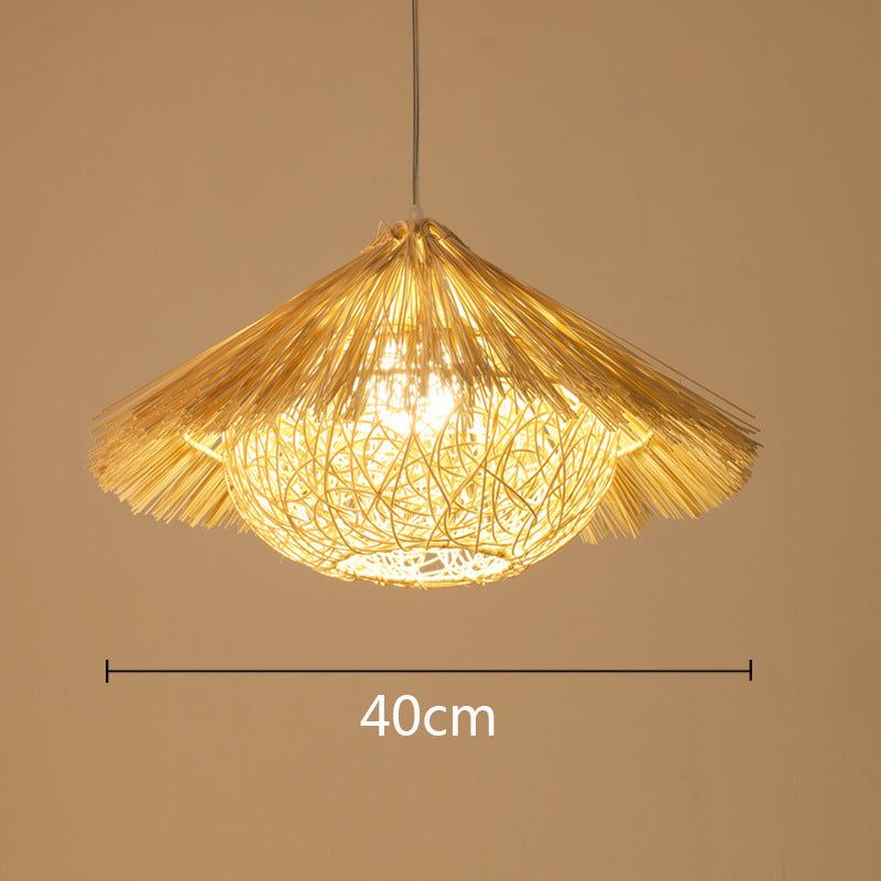 Bamboo Art Chandelier Zen, Creative Japanese Lampshade