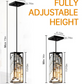 Modern black pendant light