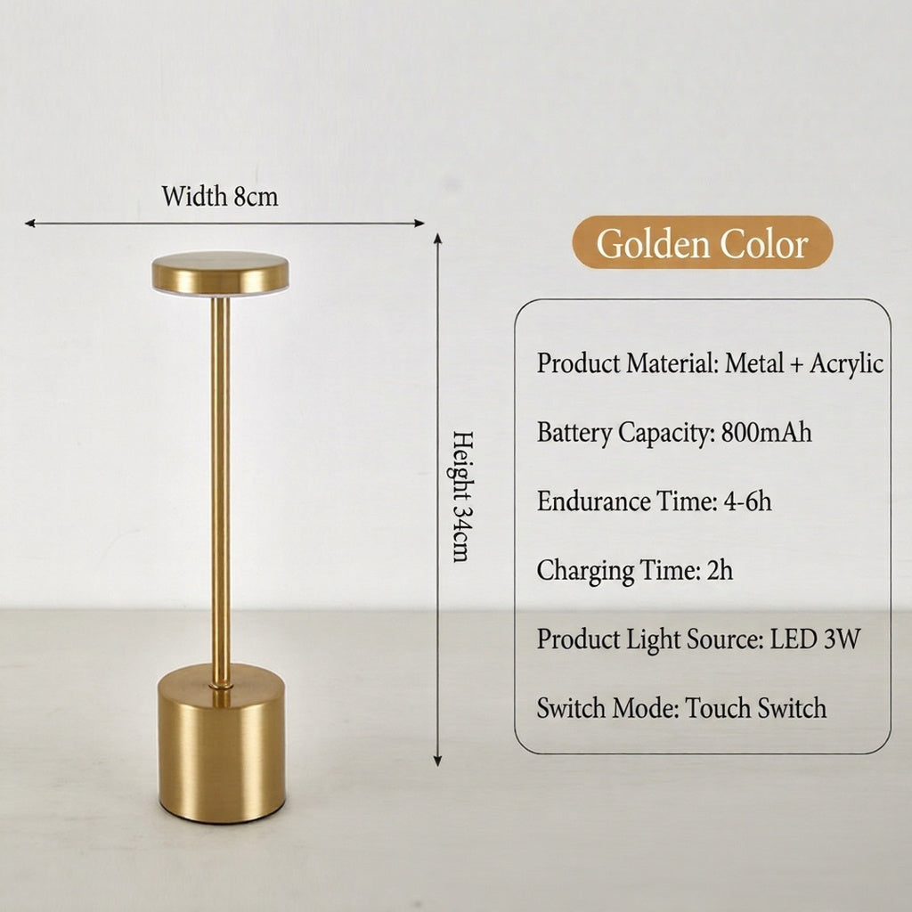 I-Shaped Table Lamp - USB Charging