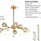 Chandelier Gold