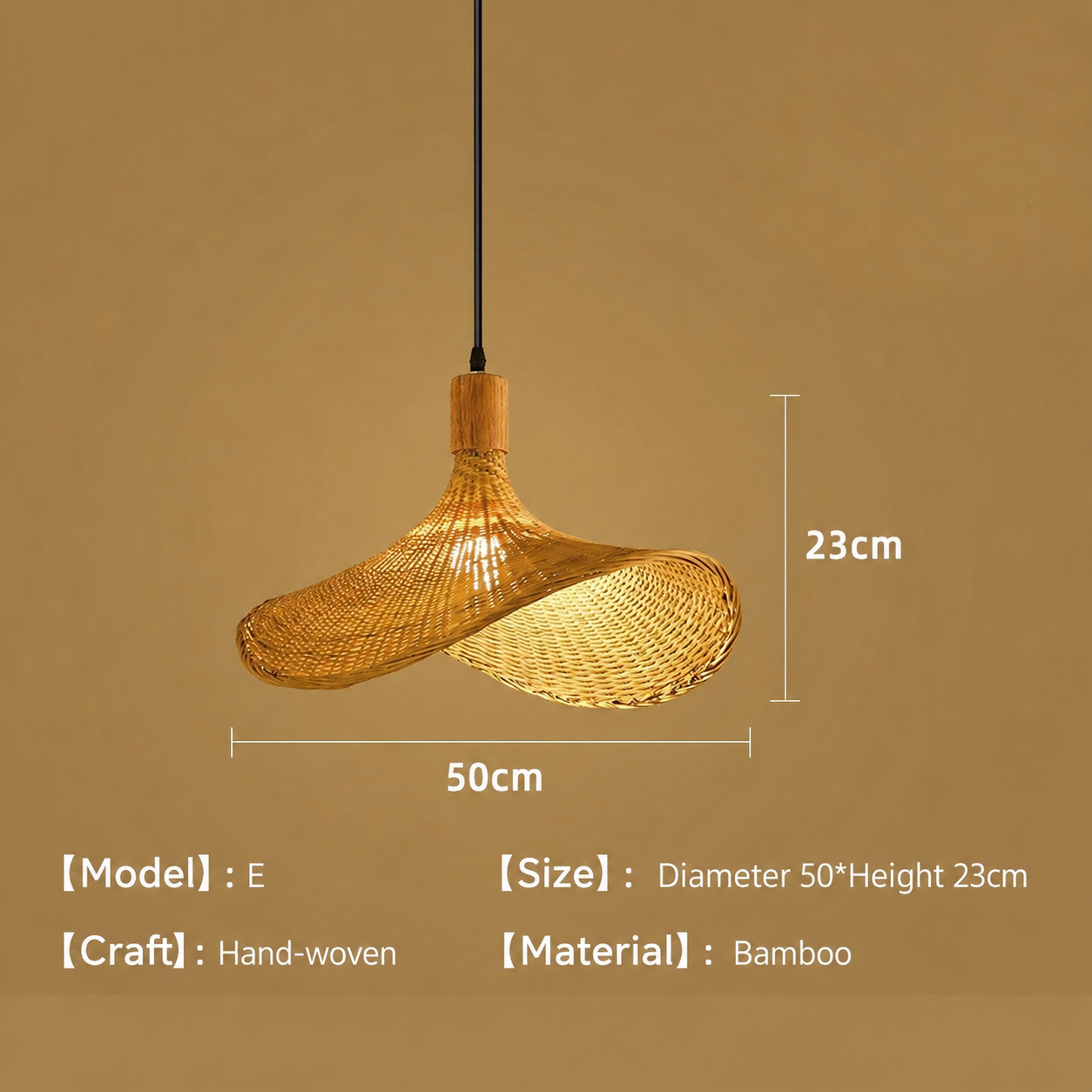 Bamboo Art Chandelier Zen, Creative Japanese Lampshade