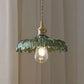 Nordic luxury green glass pendant light - retro style