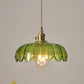 Nordic luxury green glass pendant light - retro style