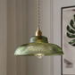 Nordic luxury green glass pendant light - retro style