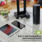 Set of 2 Touch Control Table Lamp with 2 USB Ports
