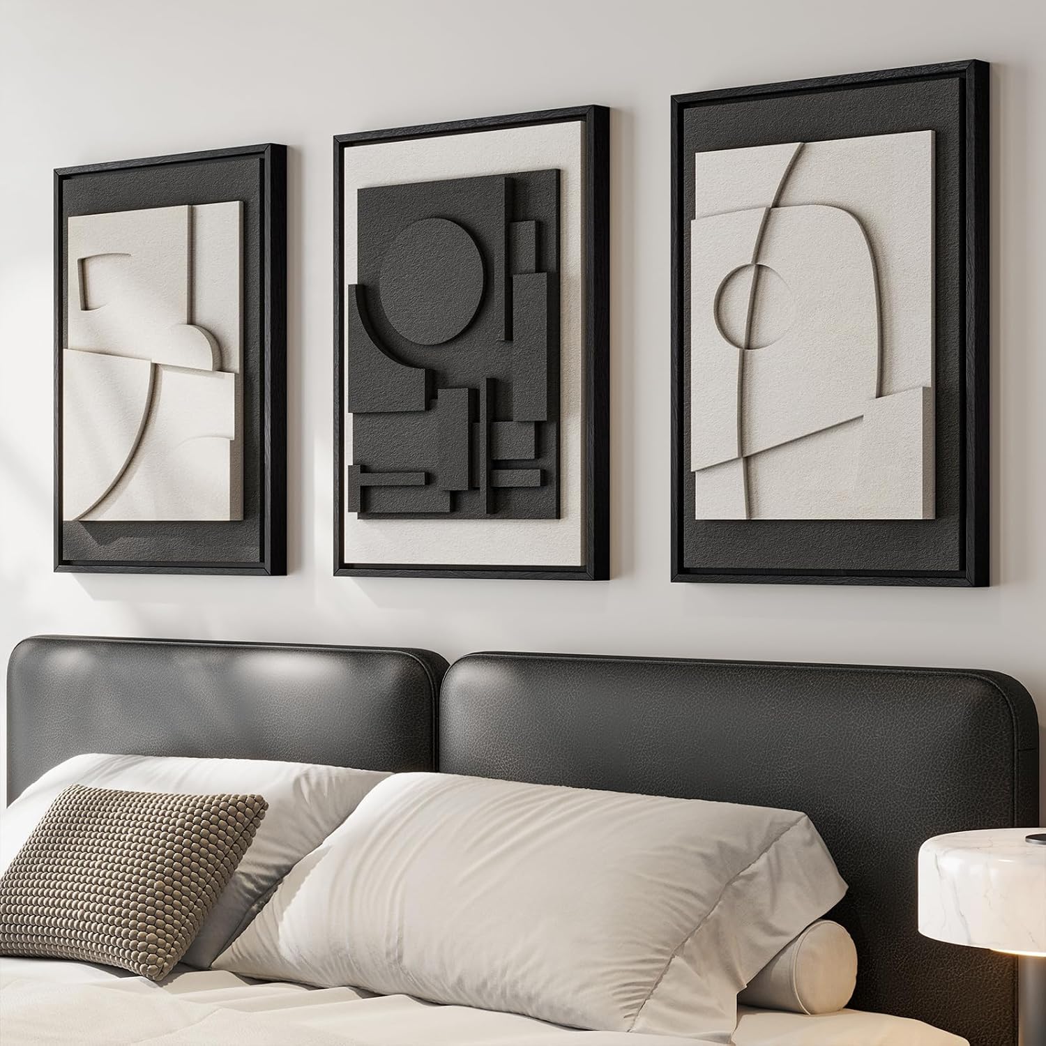 Large 3D Textured Framed - Abstract Wall Art