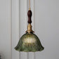 Nordic luxury green glass pendant light - retro style