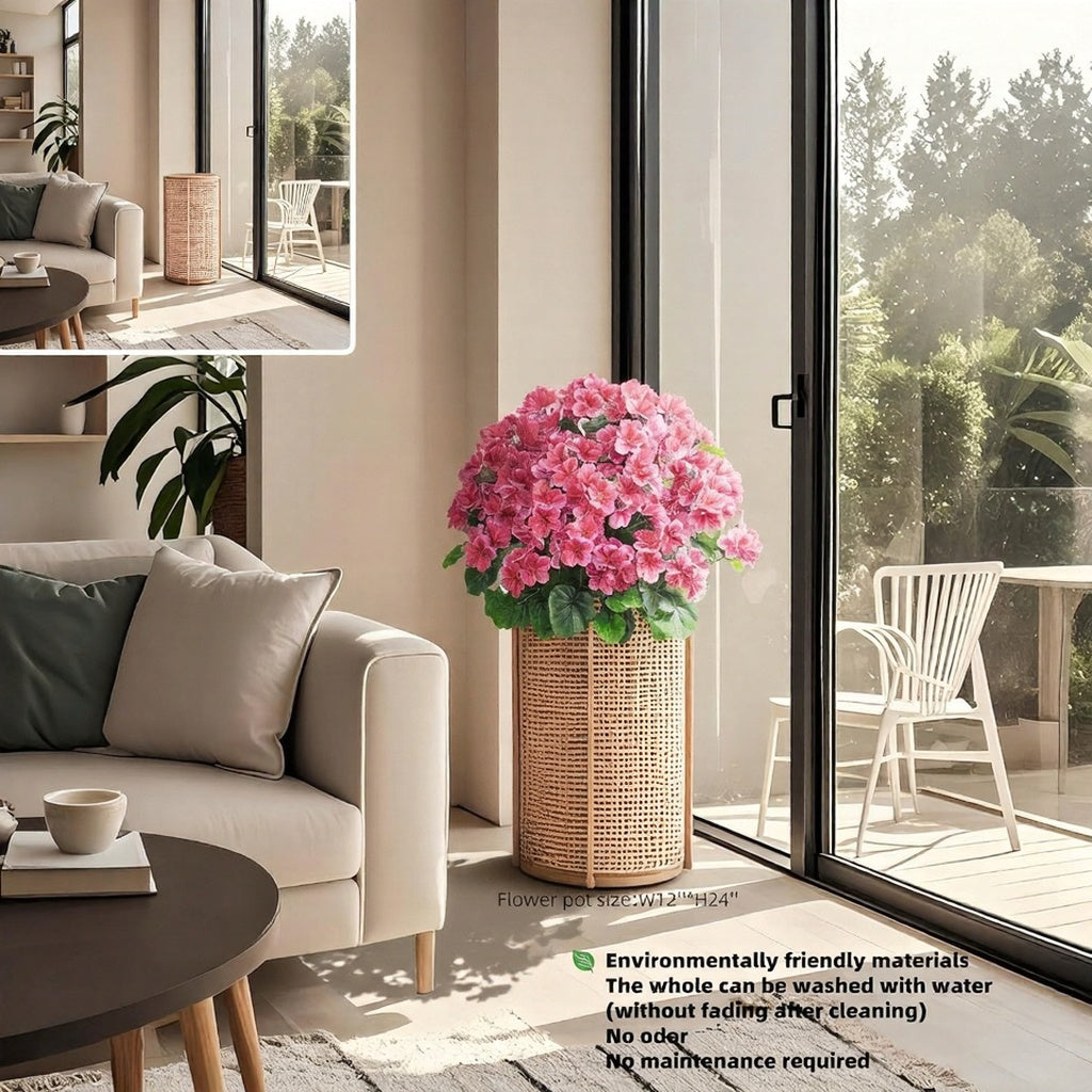 Artificial Geranium Bush