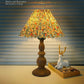 American Style Retro Wood Grain Table Lamp